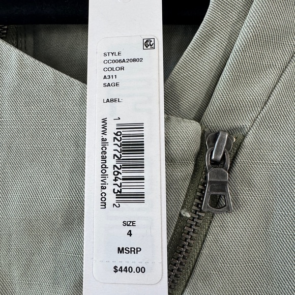 Alice + Olivia Sage Utility Jumpsuit • Size 4 • NWT - Picture 7 of 10